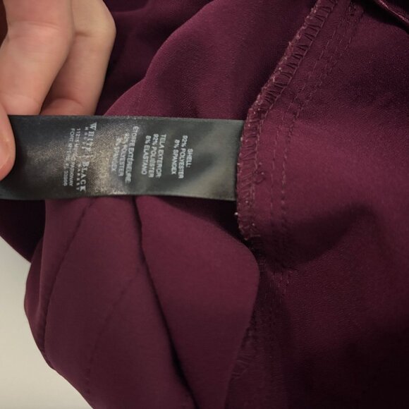 White House Black Market Plum Purple Cropped Dress Pants Womens Size 4 - Picture 9 of 9